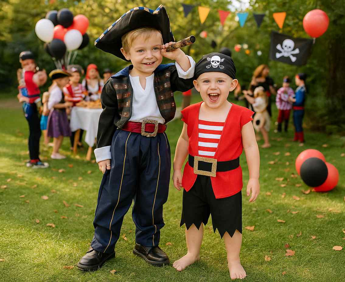 Role play-set for child Pirate (pants, shirt, belt, bandanna), size 92/104 cm